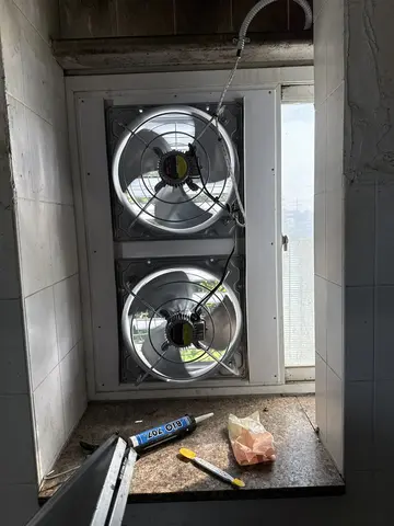 수원창고환풍기설치 3단계 작업 현장 사진